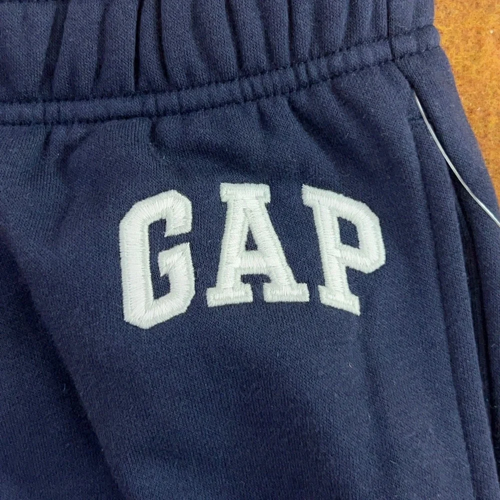 Gap Kids XXL (14-16) Navy Blue Embroidered Logo Fleece Jogger Sweatpants NWT